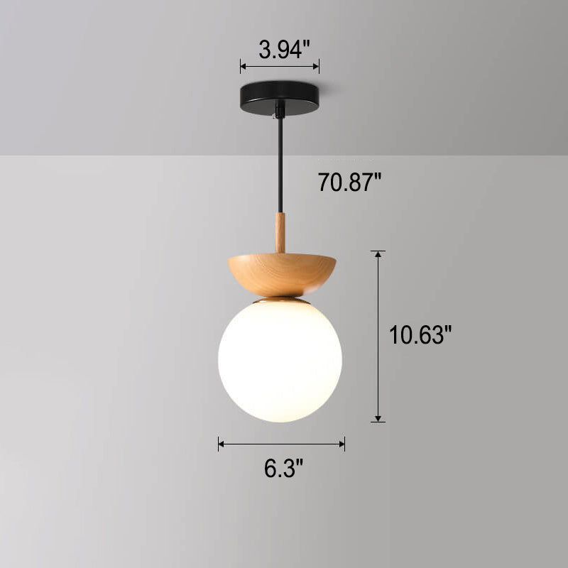 Glass Sphere Ceiling Lamp