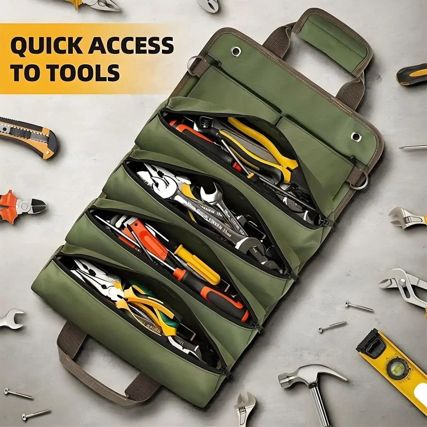 Tool Organizer | Fast Tool Access | Roll-up and Neat | ToolRig