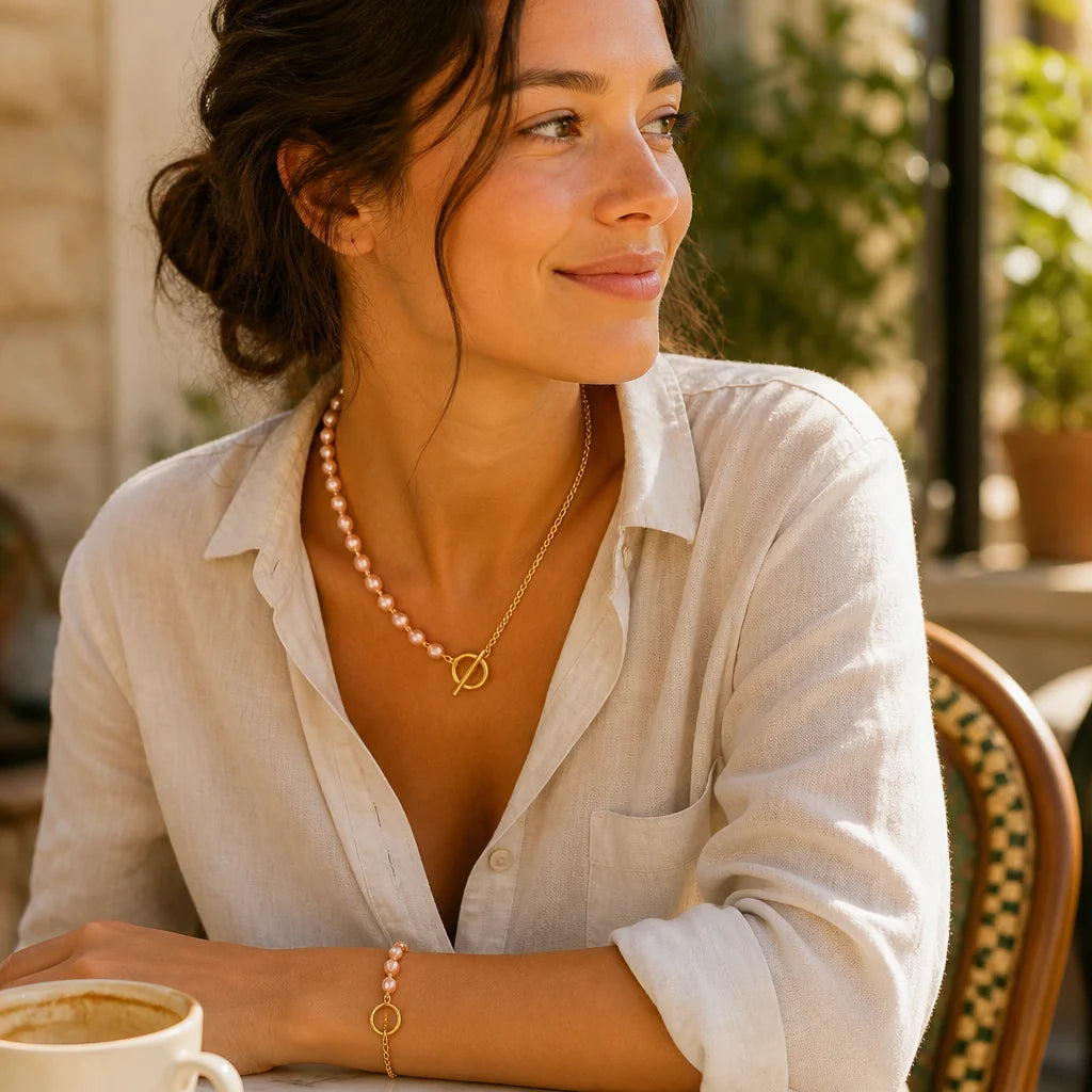 SolaraFlair™ Necklace and Bracelet set — Unleash a Radiance That Commands Every Room