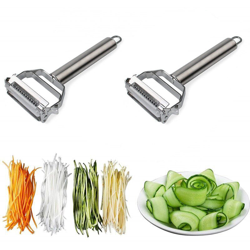 Vegetable Peeler | Dual Blades | Stainless Steel | Kitchen Cutter