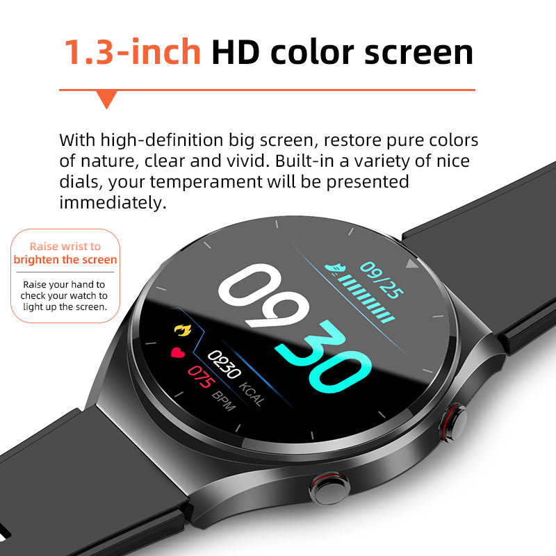 Health Monitoring Watch with One-Click: Blood Sugar, Pressure, ECG, HRV, Heart Rate