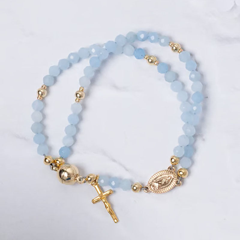 Handcrafted Beaded Prayer Bracelet with Magnetic Clasp