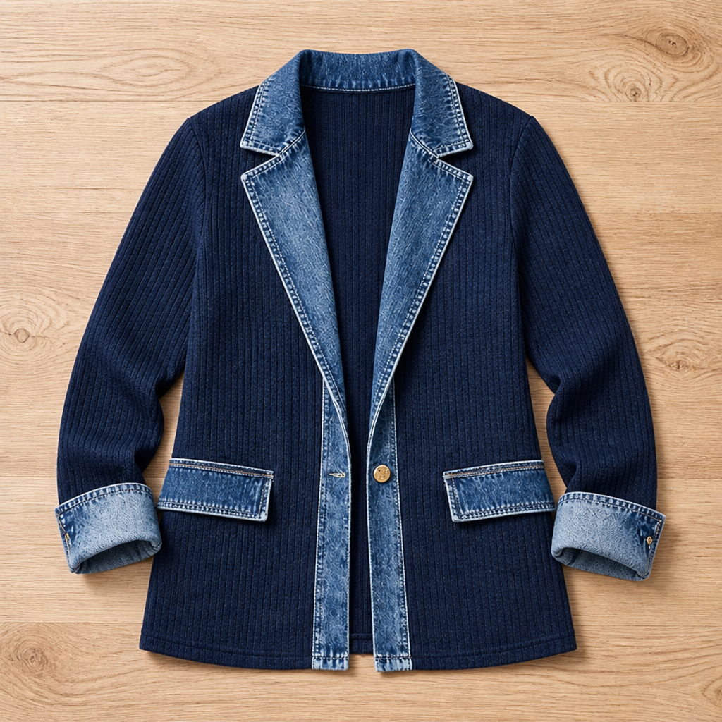 Zephyra™ Knit Denim Jacket — Move Freely, Feel Effortlessly Stylish All Day
