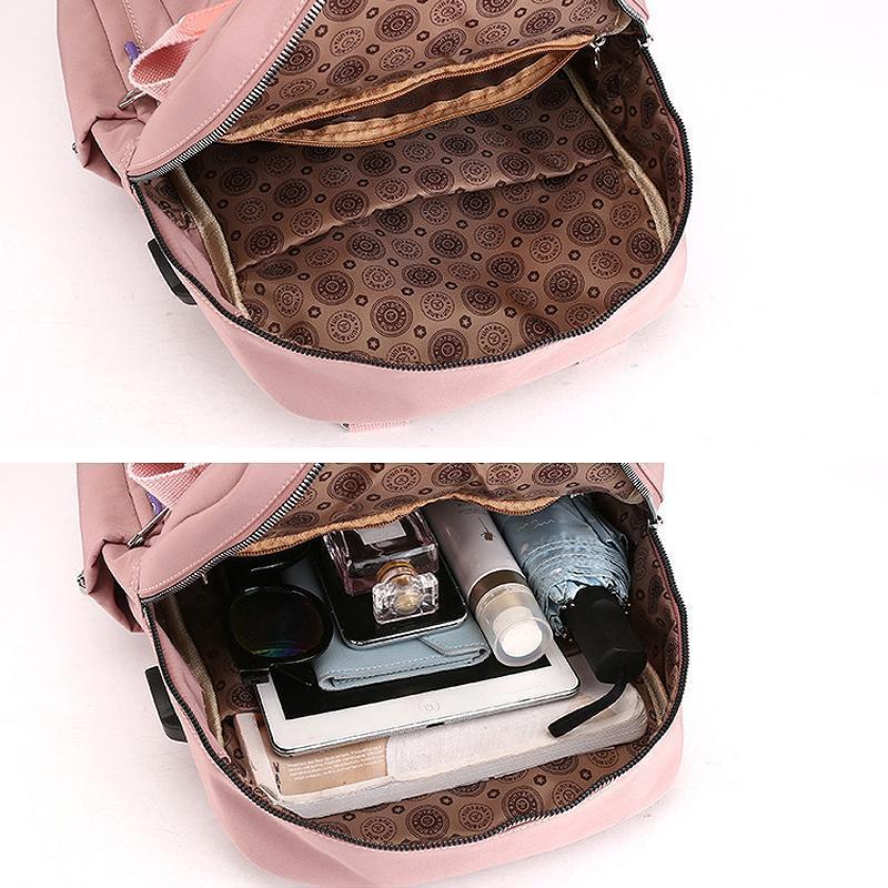 Waterproof Backpack with USB Charging Port