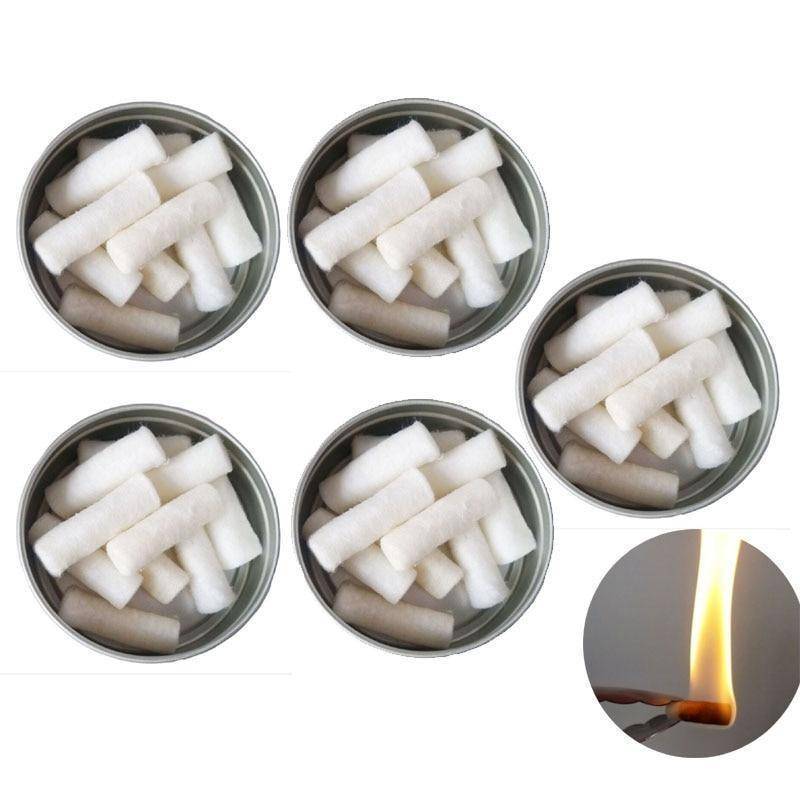 12-Pack Wax Tablets for Outdoor Survival Fire Starting