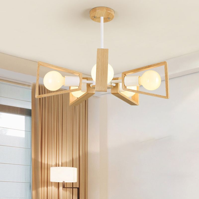 Timber Sputnik Pendant Light Fixture