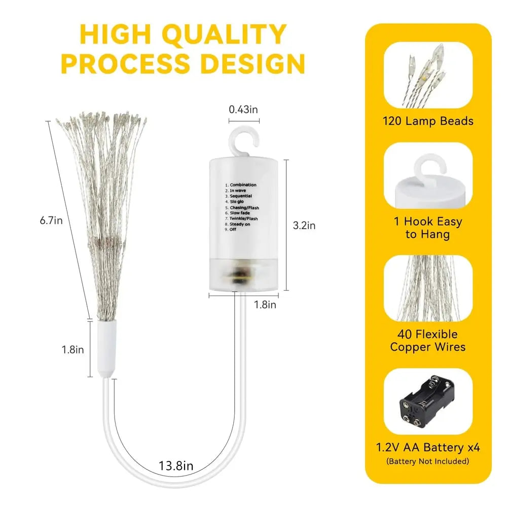 Starburst String Lights Set of 3 — Transforms Your Room into a Dazzling Light Show