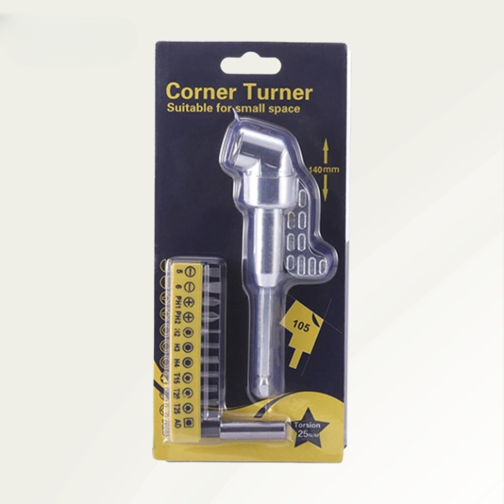Angle Drill Attachment | Ideal for Confined Spaces | Magnetic Bit Holder | AngleCraft