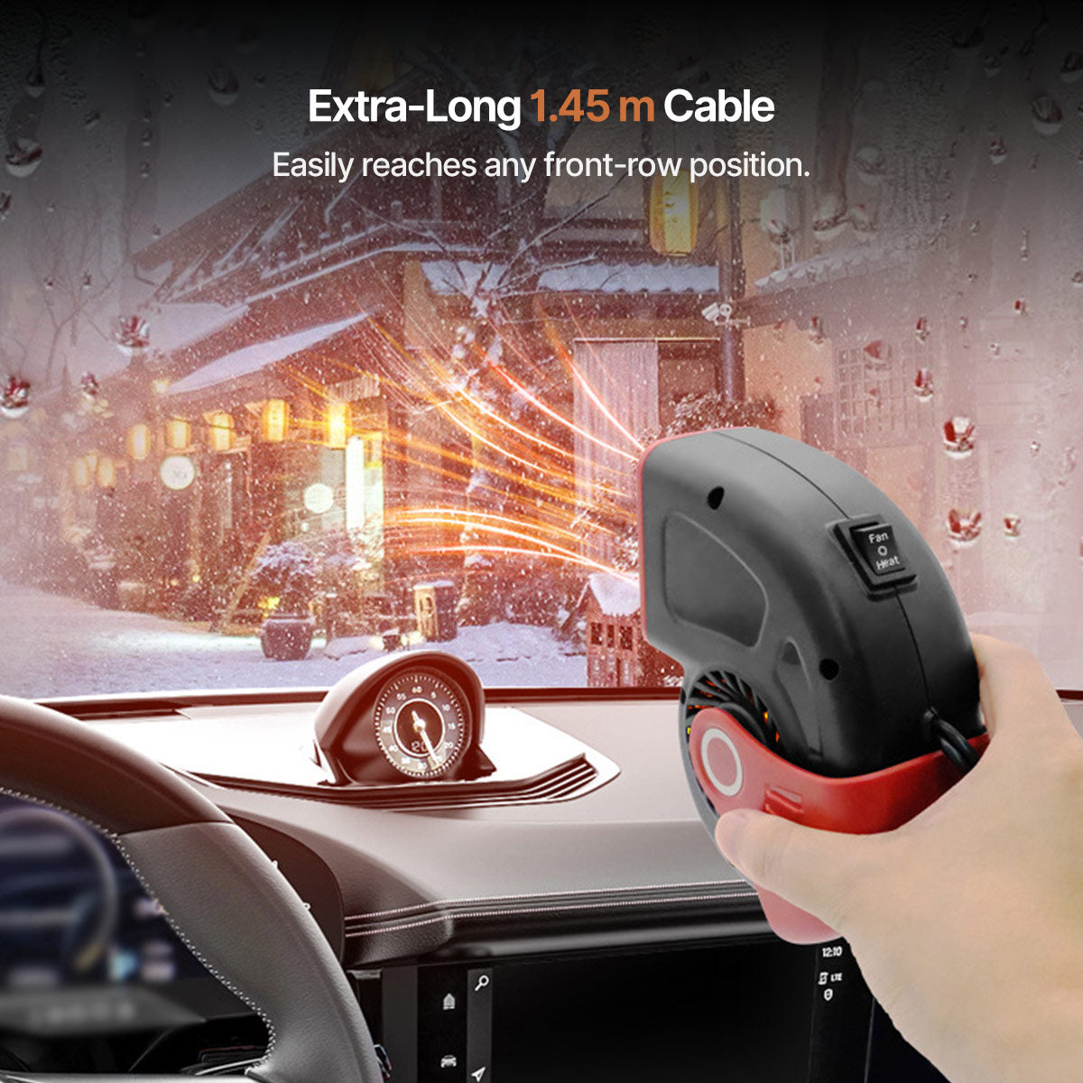 Dual-Mode Car Heater and Defroster – 12V Vehicle Heating System