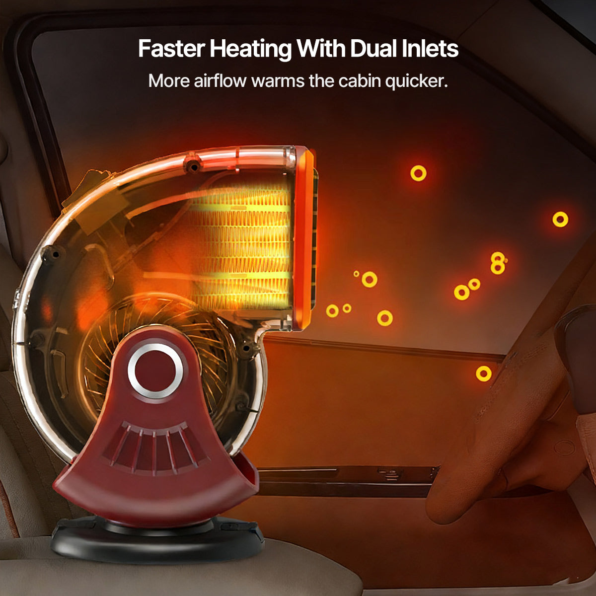 Dual-Mode Car Heater and Defroster – 12V Vehicle Heating System