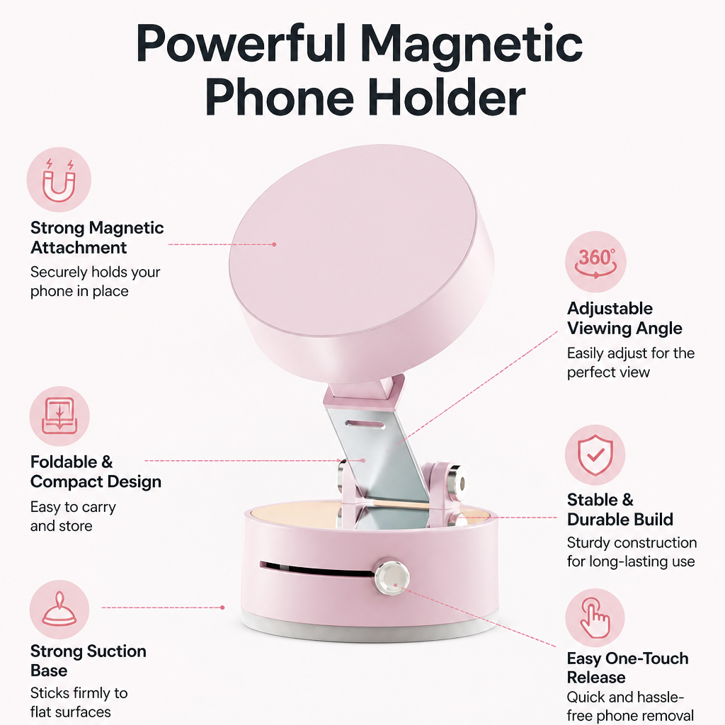 SnapGrip™ — Instantly Lock Your Phone for Hands-Free Freedom and Rock-Solid Safety