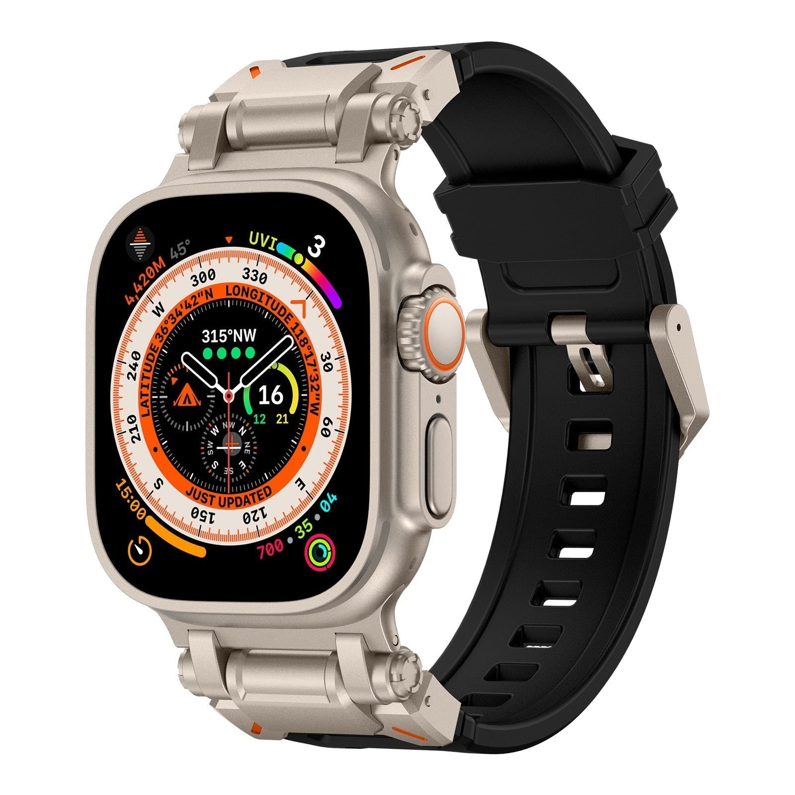 Silicone Strap for Apple Watch - Adventure Style