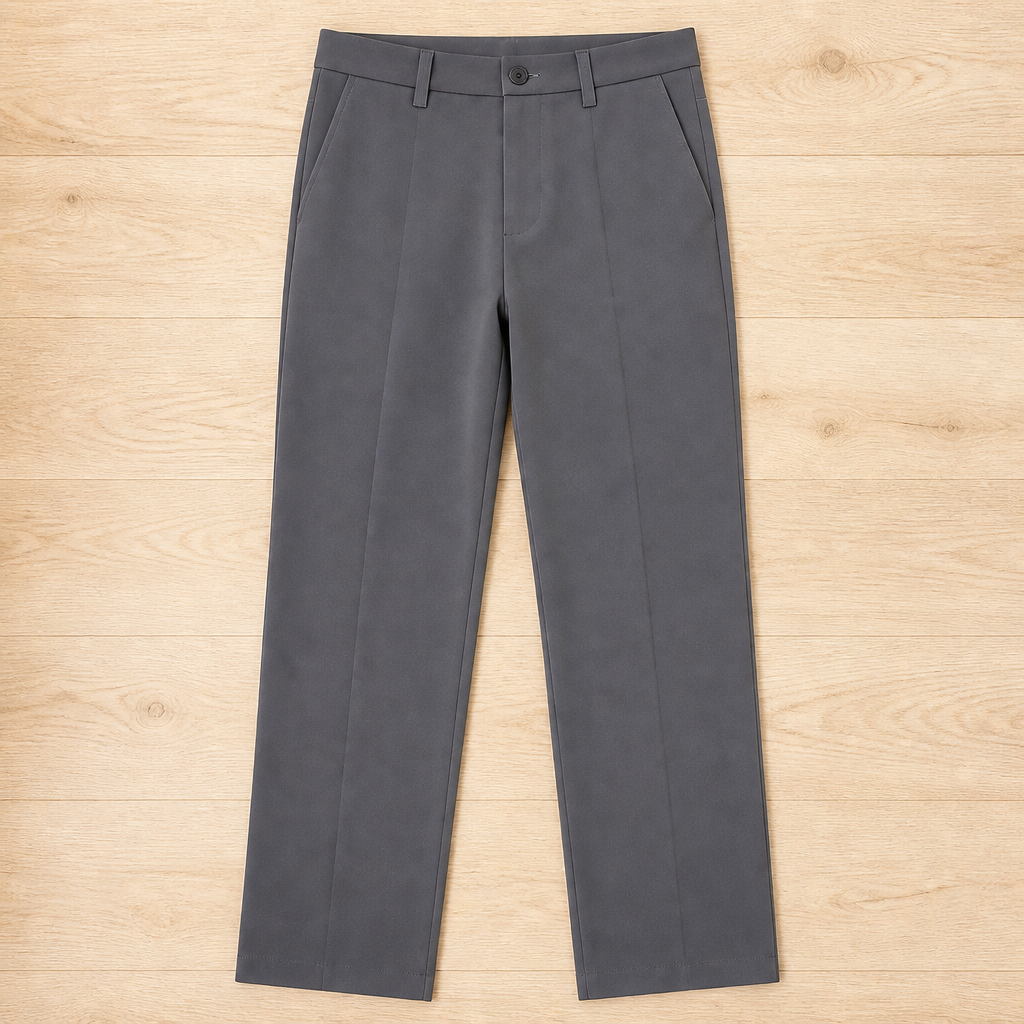 Marcello™ – High-Waisted Pleated Tailored Trousers with Relaxed Straight Leg