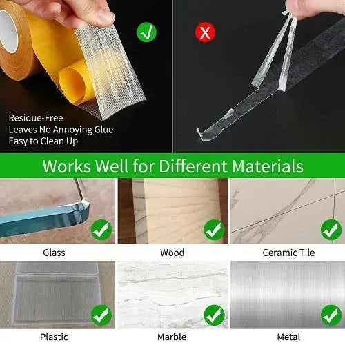 GripForge™ Heavy-Duty Double-Sided Tape — Unleash Rock-Solid Holds That Never Quit or Mess Up Your Surface