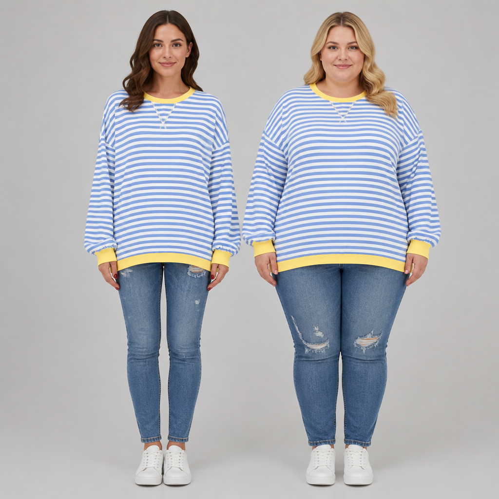 LuminaSoft™ Casual Long Sleeve Striped Shirt — Wrap Yourself in All-Day Softness and Timeless Style