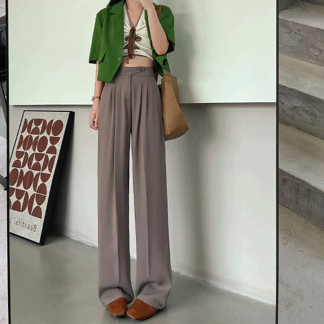 AriaLuxe™ Wide-Leg Pants — Sculpt Your Curves with Effortless Grace and Confidence