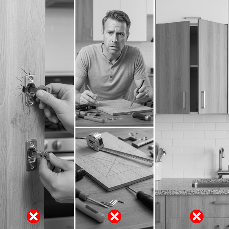 EdgeCraft™ Magnetic Hinge Jig — Nail Perfect Cabinet Doors with Effortless Precision Every Time