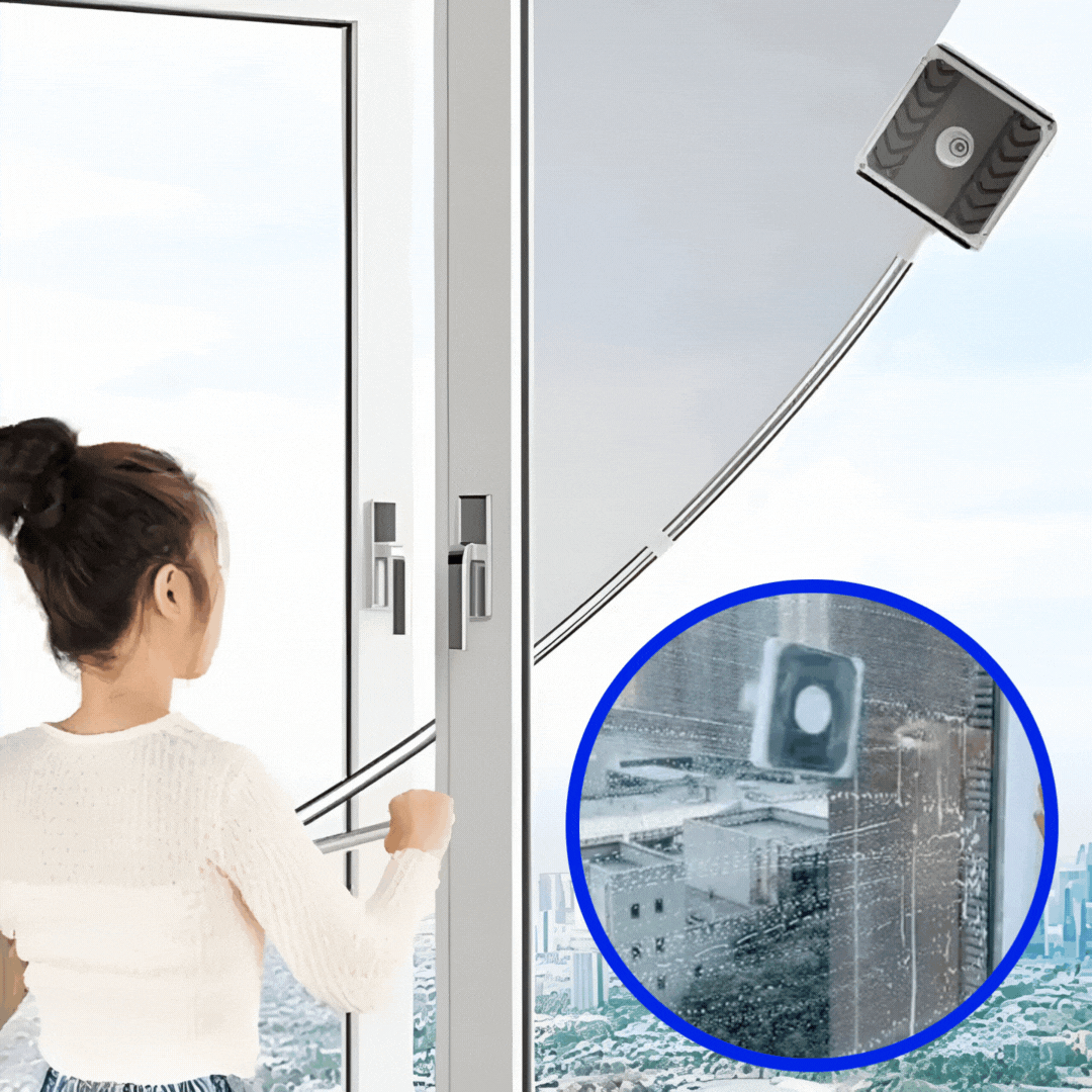 GlideShine Duo - Redefining Window Cleaning: Safe, Fast, Streak-Free Inside and Out!