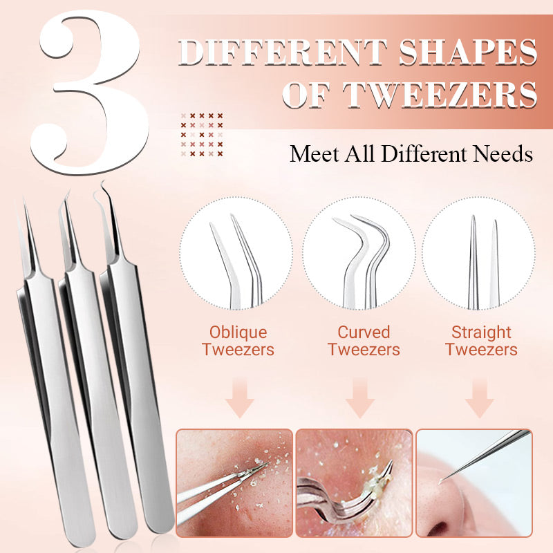 Stainless steel blackhead removal kit