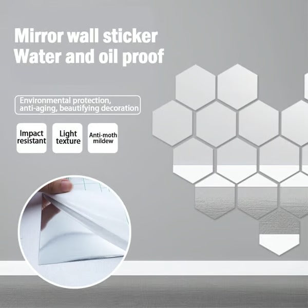 FlexiLux™ Mirror Sheets — Unbreakable Style That Brightens and Safeguards Your Space