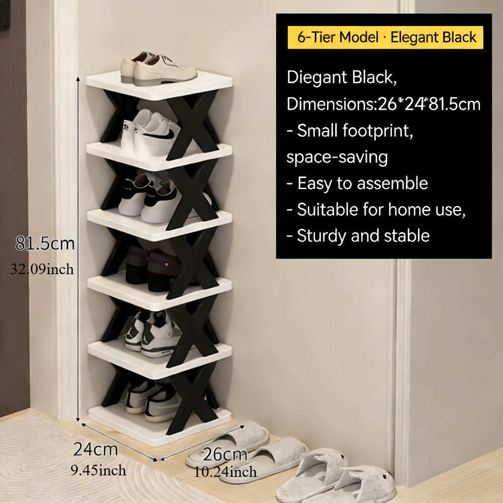 Narrow Shoe Tower Storage Rack