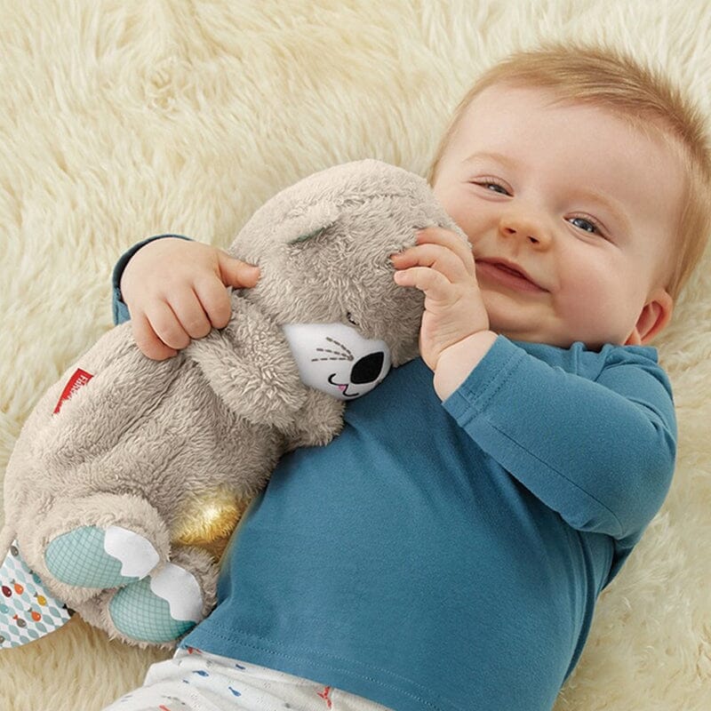 Soothing Plush Toy with Heartbeat and Sound Features – Otter