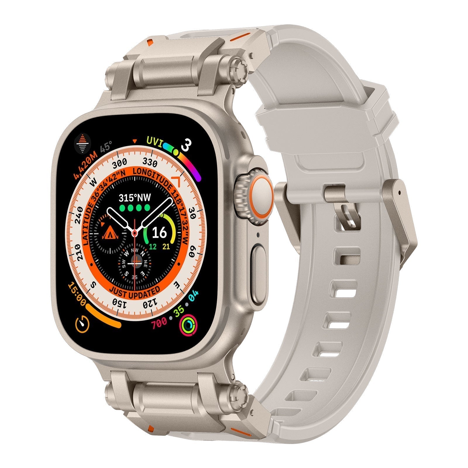 Silicone Strap for Apple Watch - Adventure Style