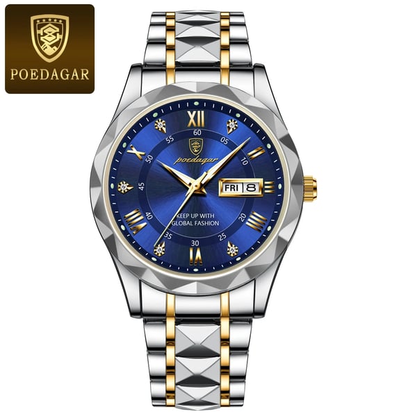 Waterproof Luxury Men's Watch with Luminous Feature