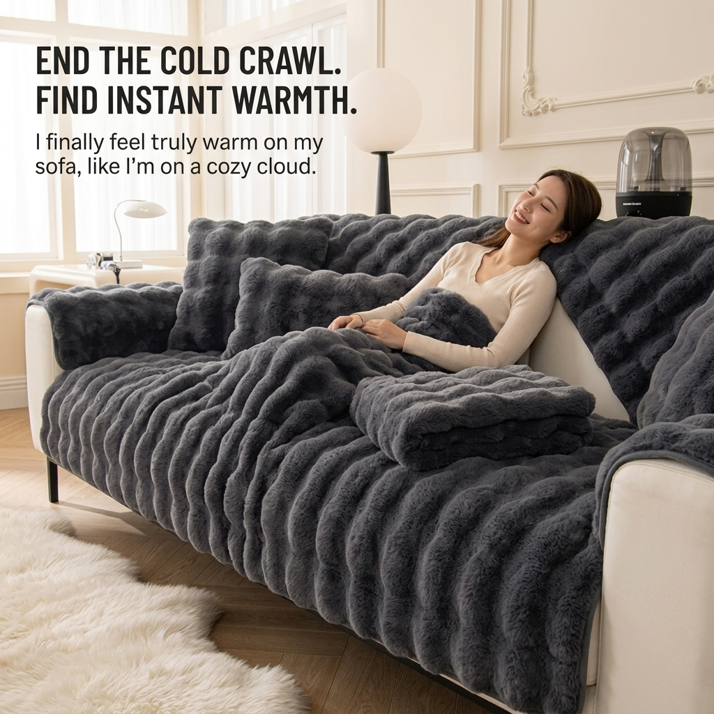 VelvEase™ Winter Covers — Turn Your Sofa into a Warm, Scratch-Free Haven All Season Long