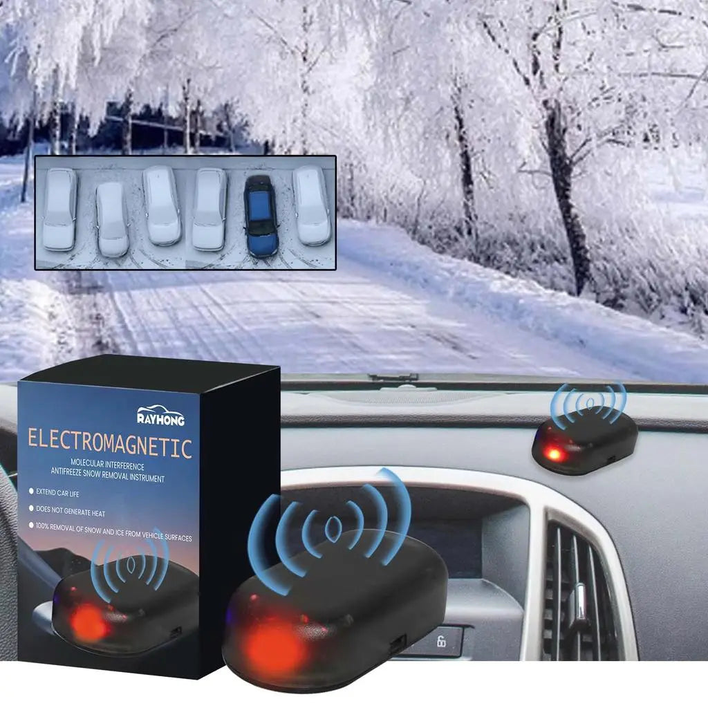 Solar-Powered Snow Clearing Tool with Electromagnetic Interference Technology