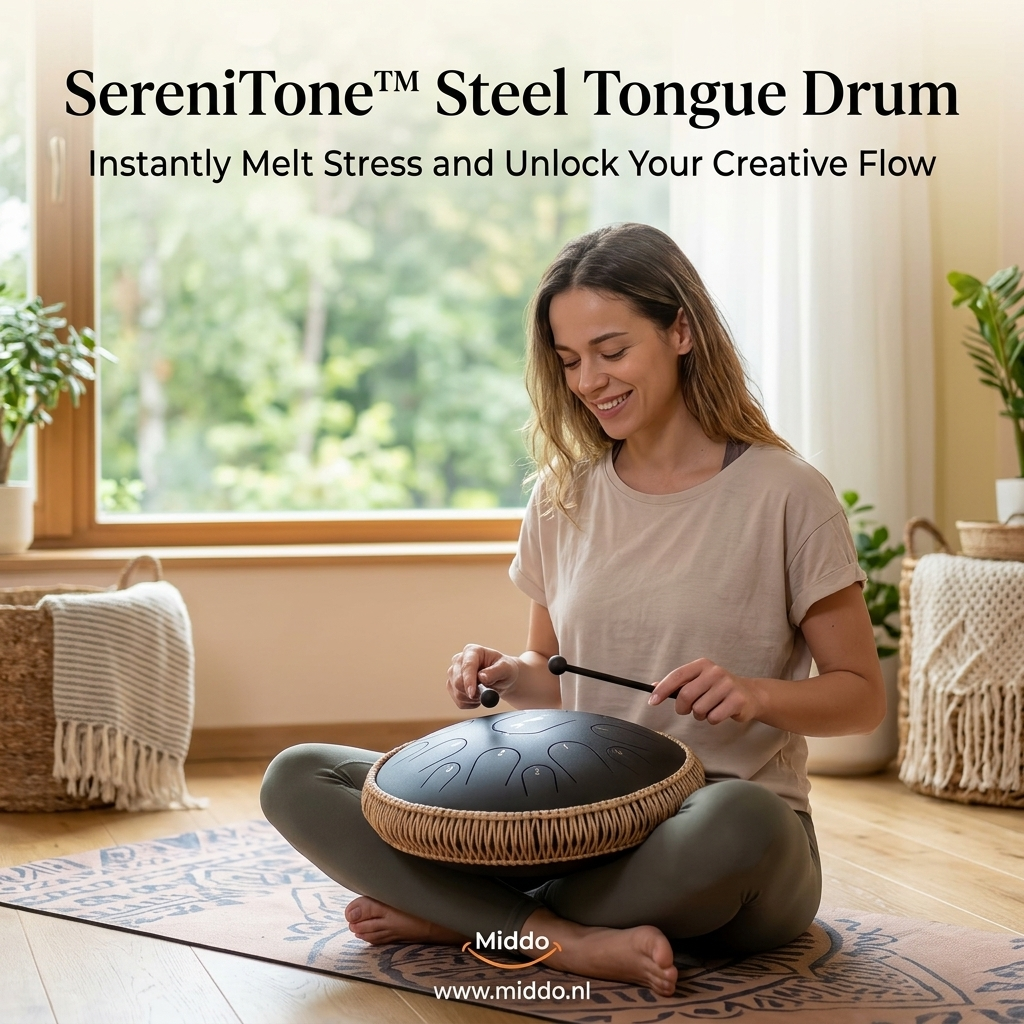 SereniTone™ Steel Tongue Drum — Instantly Melt Stress and Unlock Your Creative Flow