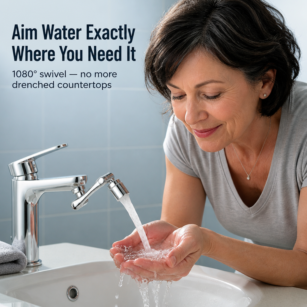 HydraFlex™ — Stop Splashing, Reach Every Corner of Your Sink in Seconds | 60-Day Guarantee