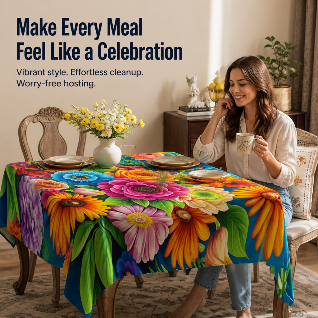 VivaLuxe™ — Brighten Every Meal With Wipe-Clean Boho Color That Never Fades