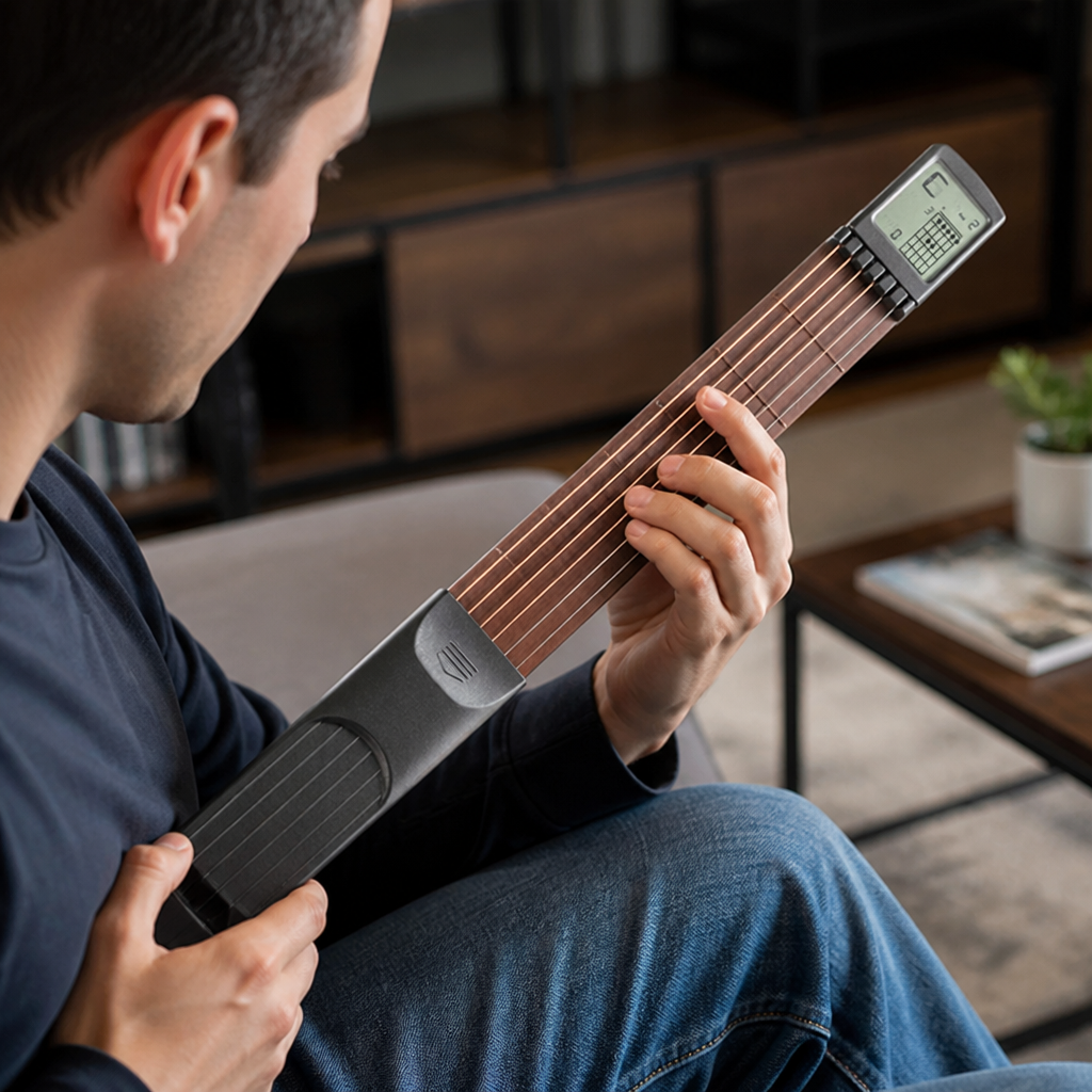 StrumEase™ — Transform Spare Moments into Confident, Quiet Guitar Mastery