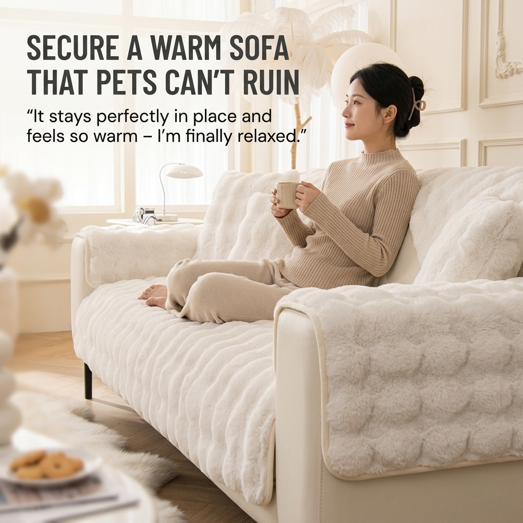 VeloraSoft™ — Wrap Your Furniture in Unshakable Warmth and Pet-Proof Comfort