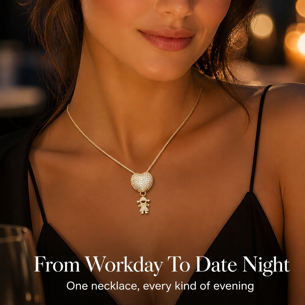 CelestaRay™ Necklace — Carry Your Children’s Love as a Radiant, Everlasting Embrace