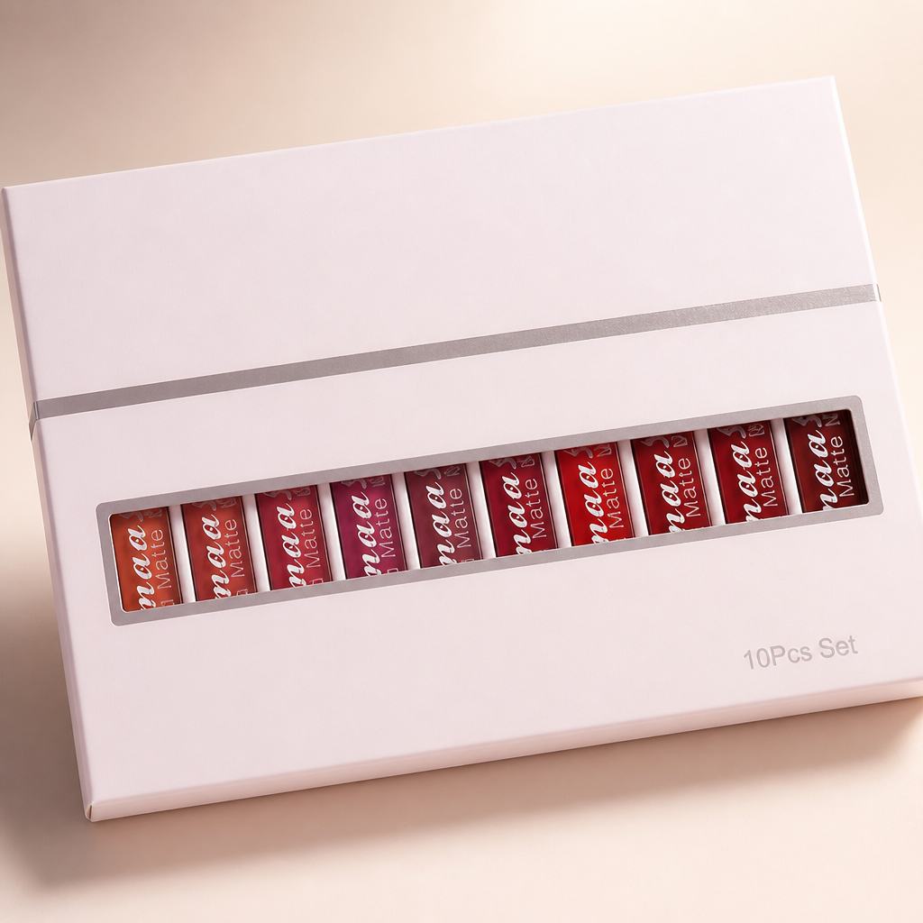 EverFlair™ Liquid Matte Lipstick Set — Unstoppable Color That Keeps Your Lips Soft, Bold, and Flawless All Day