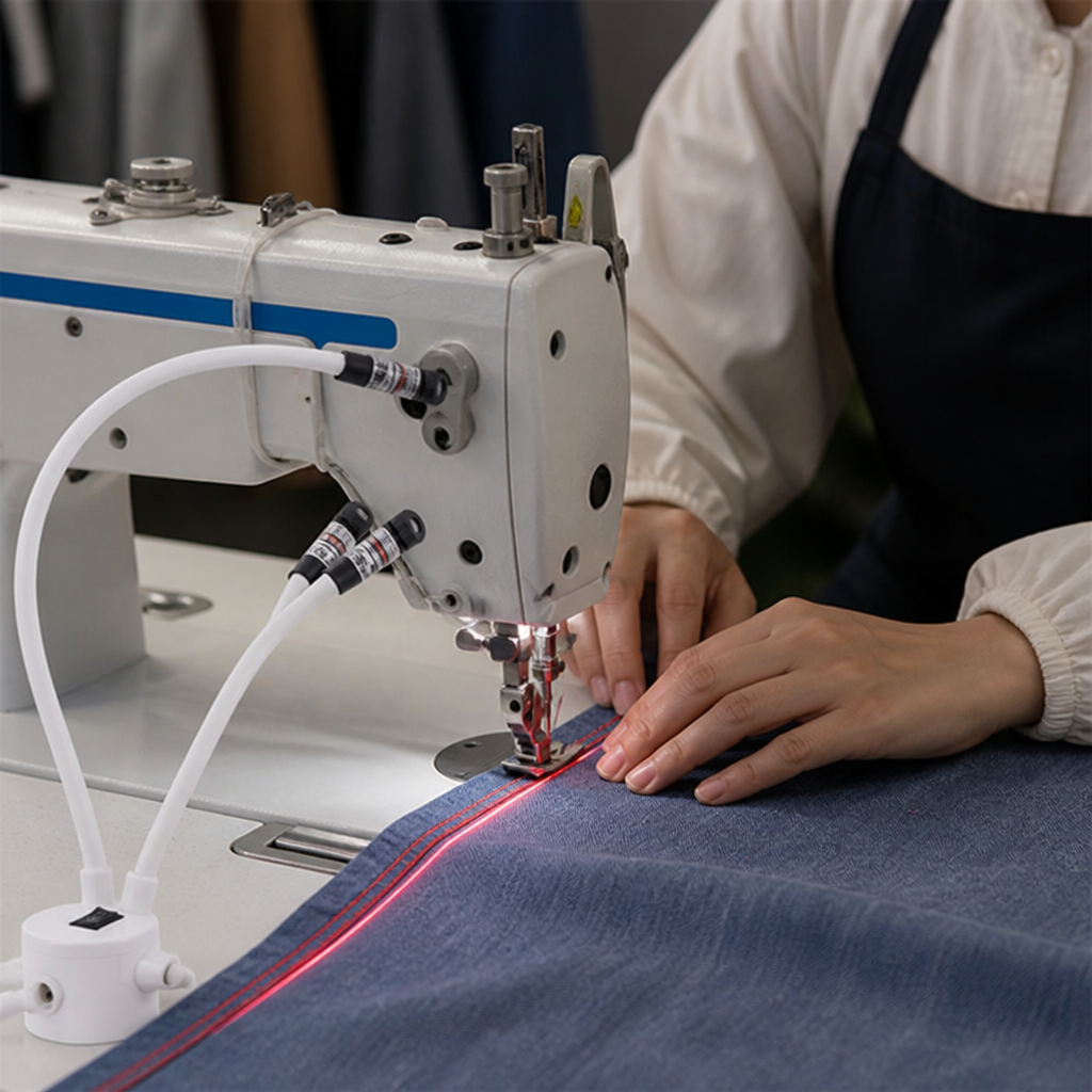 LumiLine™ — Stitch a Dead-Straight Line on Any Machine Without Chalk