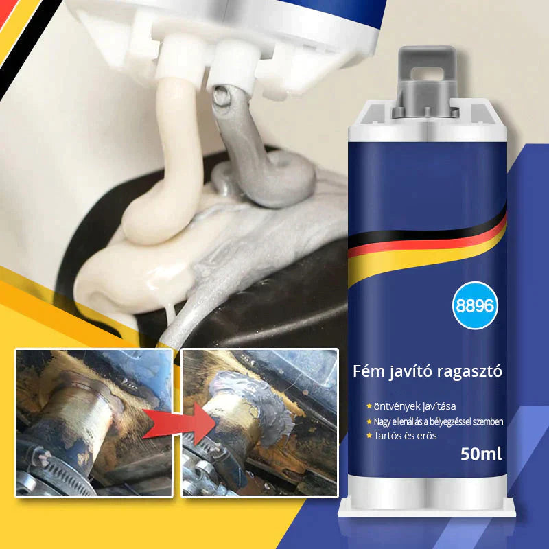 Metal repair adhesive