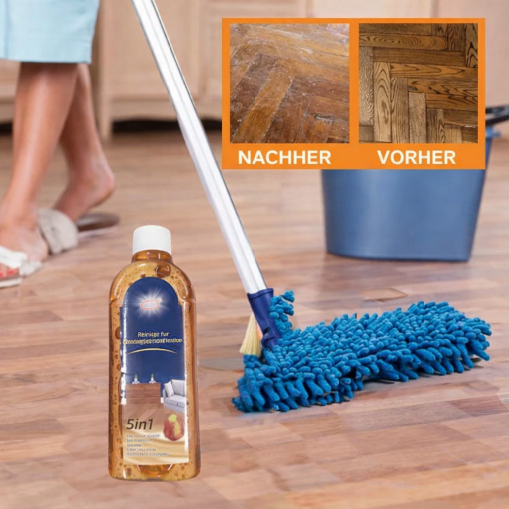Floor Mop | Floor Cleaning Tool with Polish | Cleans and Protects in One Swipe | CleanerPro