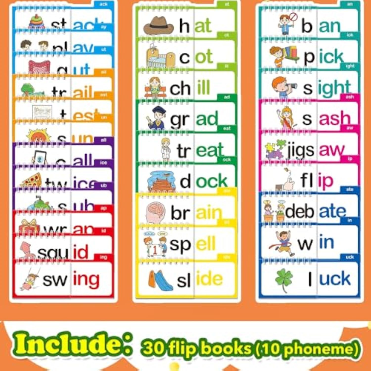 BrightSteps™ Word Family Flip Books — Ignite Your Child’s Joy and Confidence in Reading Every Flip