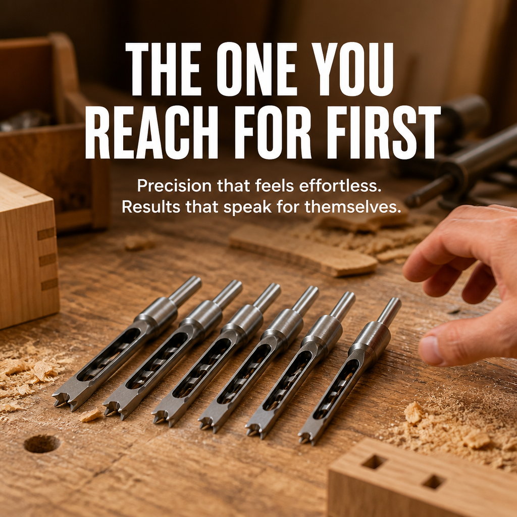 VeroEdge™ Square Hole Drill Bits — Effortless Precision for Flawless, Proud Craftsmanship
