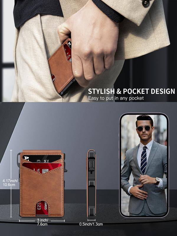 Men's Wallet with Invisible Protection – Smart Security for Carefree Freedom