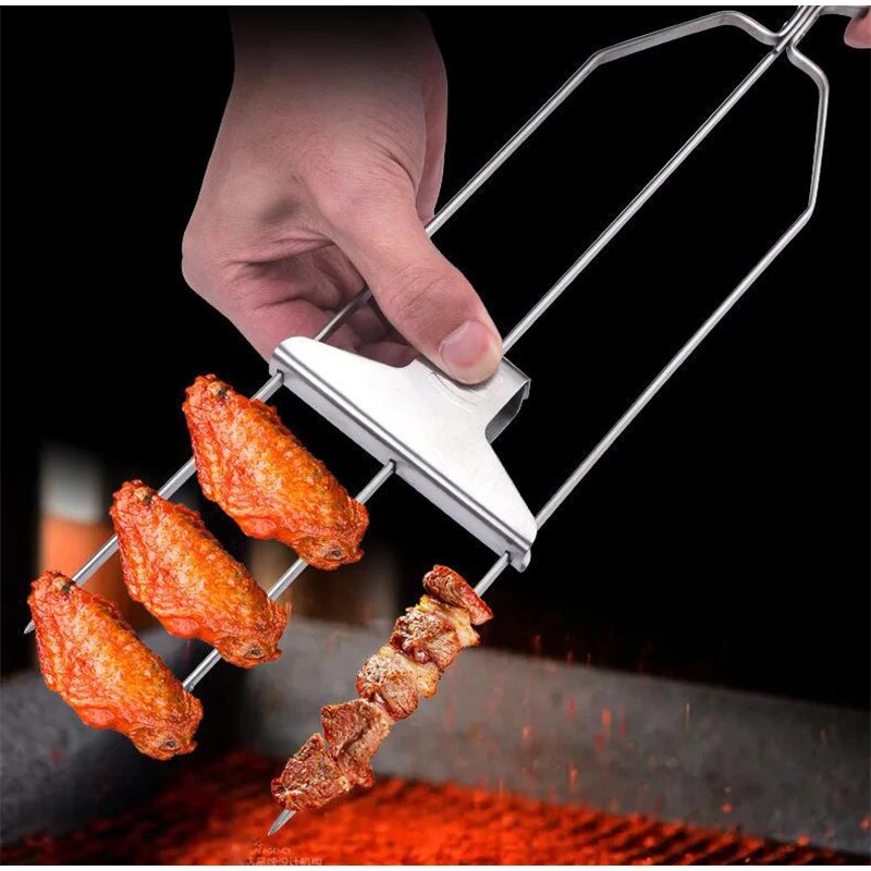 BlazeCraft™ Pro Skewers — Effortless Grill Mastery for Juicy, Perfectly Seared BBQ Every Time