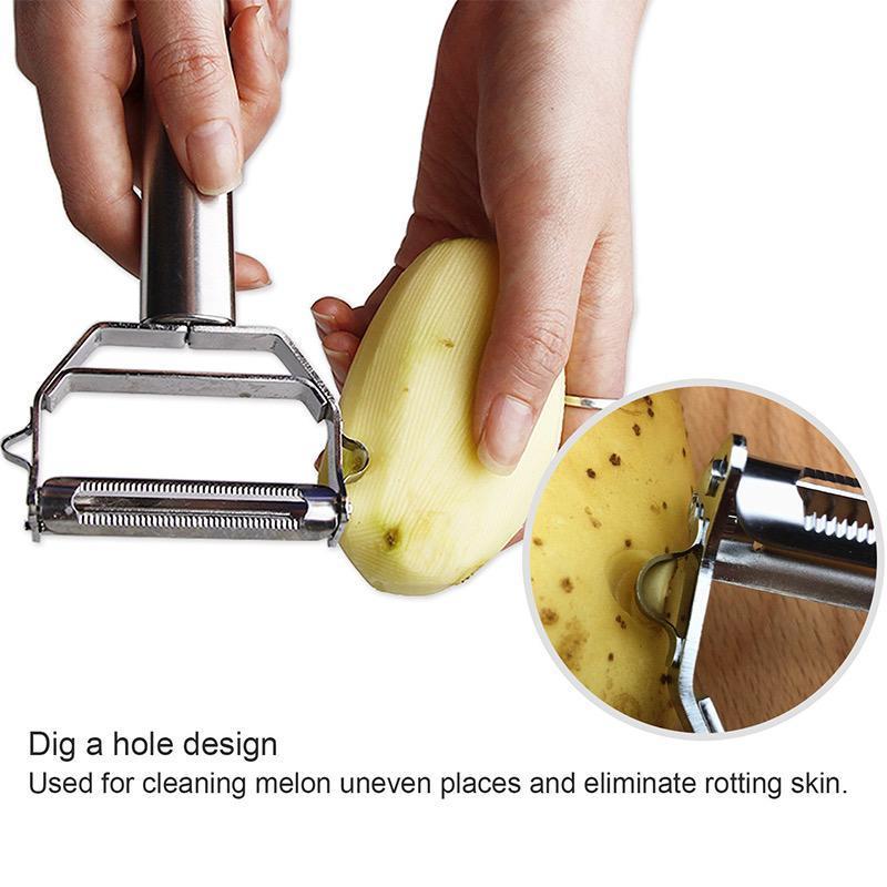 Vegetable Peeler | Dual Blades | Stainless Steel | Kitchen Cutter