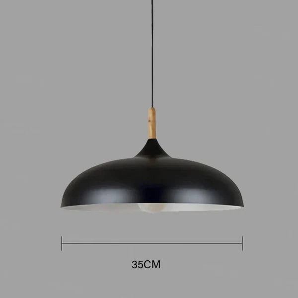 Ceiling Lamp Crafted from Northern Oak