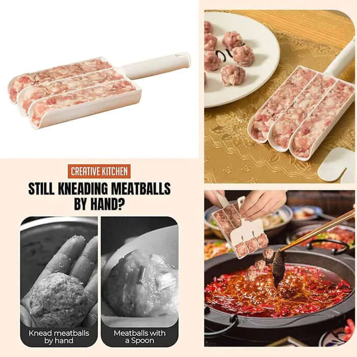 GlideSphere™ Triple Meatball Maker — Effortless Perfect Meatballs That Make Every Meal a Celebration