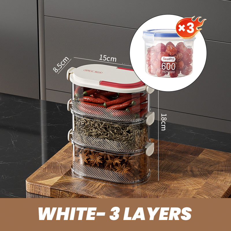 Aroma Organizer - Spice Freshness and Order at the Push of a Button