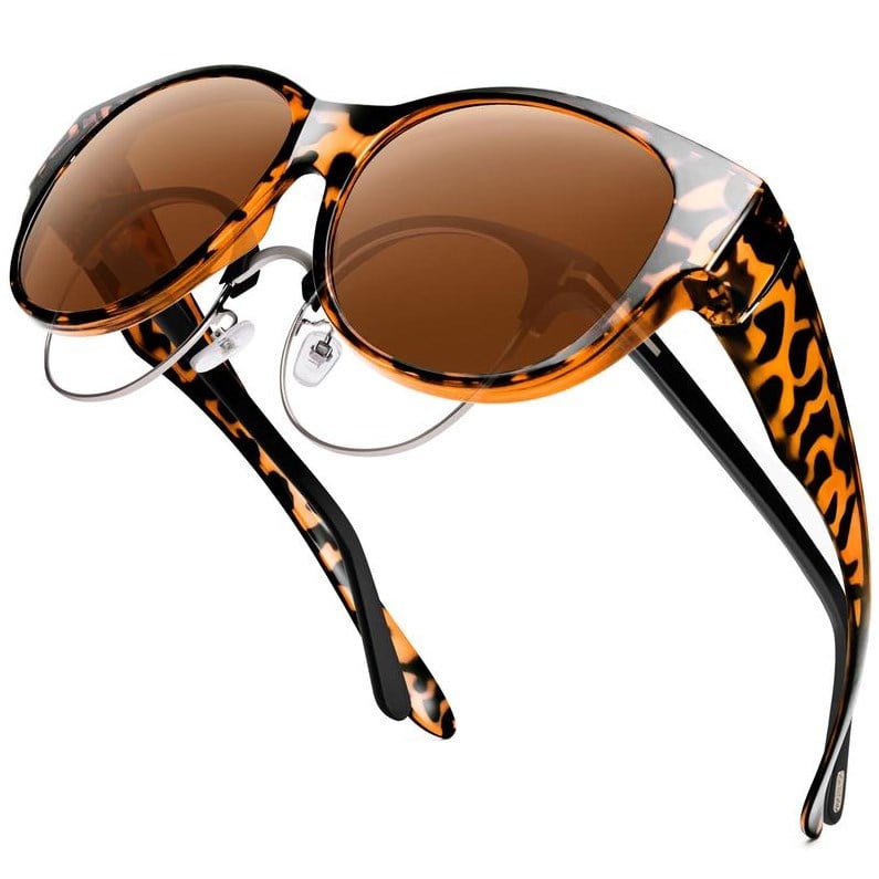 Oversized Cat-Eye Sunglasses with UV400 Polarized Lenses