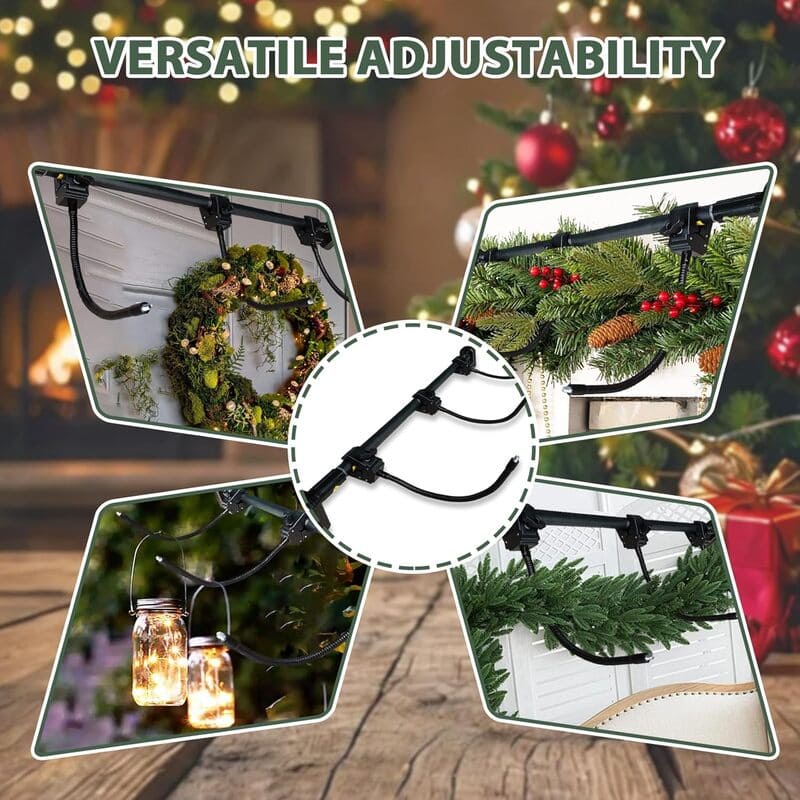 FestivoFlex™ Garland Hanger — Effortless, Damage-Free Holiday Decorating That Lasts Year After Year